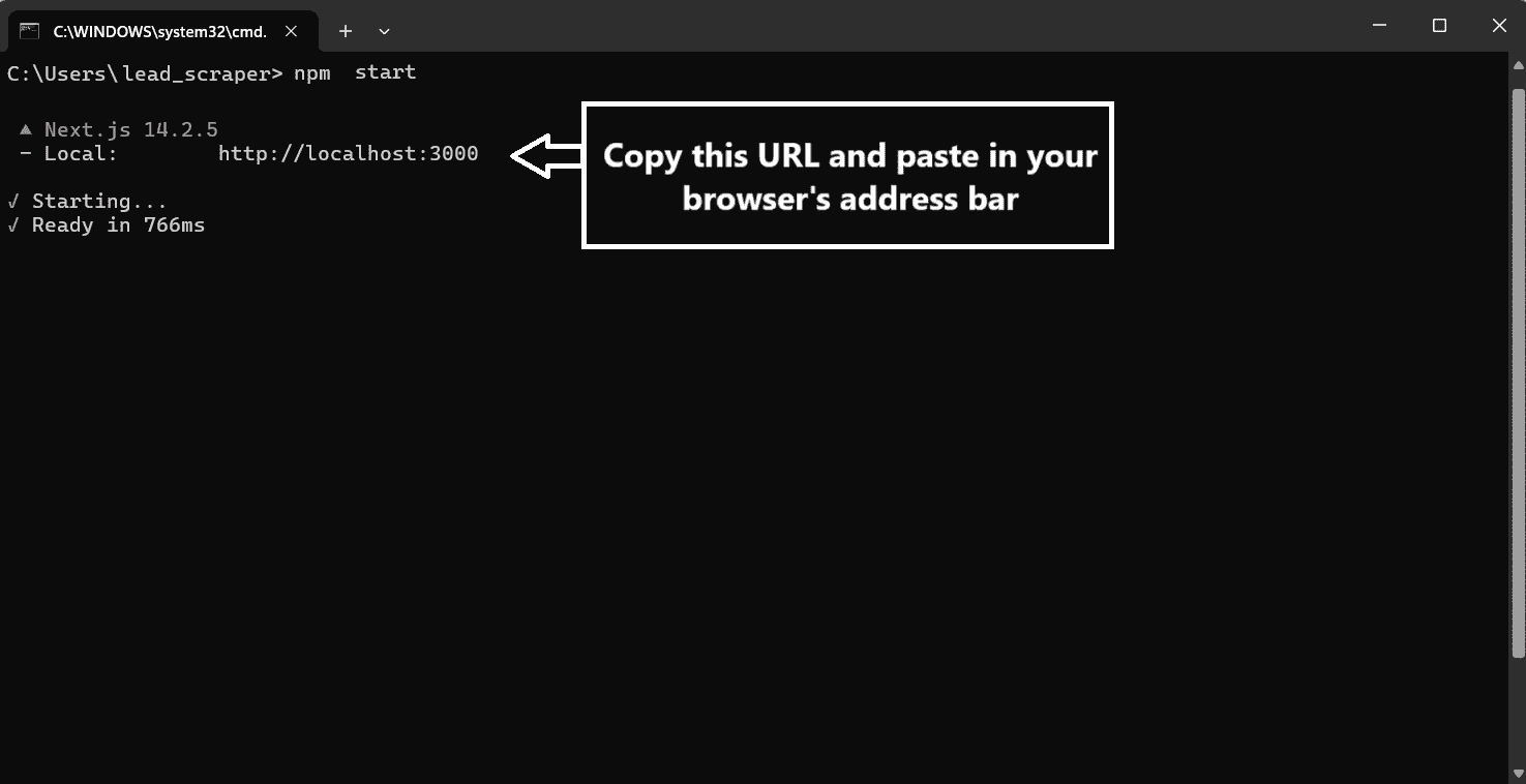 Start Command
